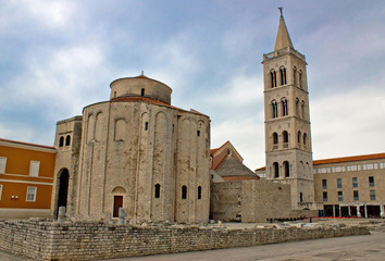 Fototapeta na wymiar Church of St. Donatus in Zadar, Croatia