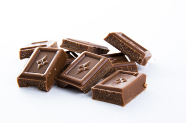 Chocolate pieces
