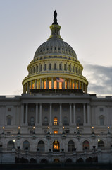 Washington DC - Capitol building at night
