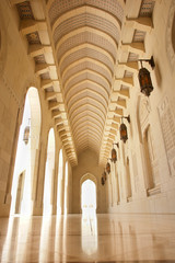 Muscat, Oman - Sultan Qaboos Grand Mosque - Courtyard