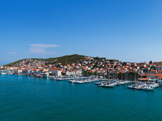 Fototapeta na wymiar Port in Trogir at Croatia