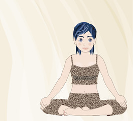 ヨガ安楽座のポーズ2