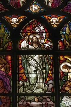 Stained glass picturing Jesus Christ