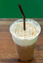 iced coffee in cafe