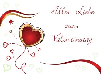 Valentinstag Grußkarte