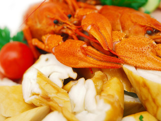 fish and seafood platter
