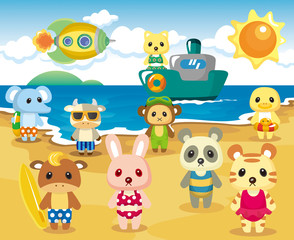 Beach Animal Party
