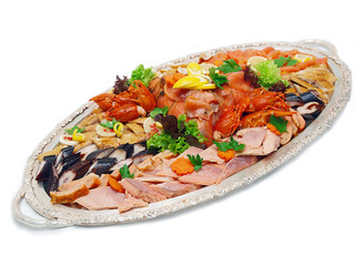 fish and seafood platter