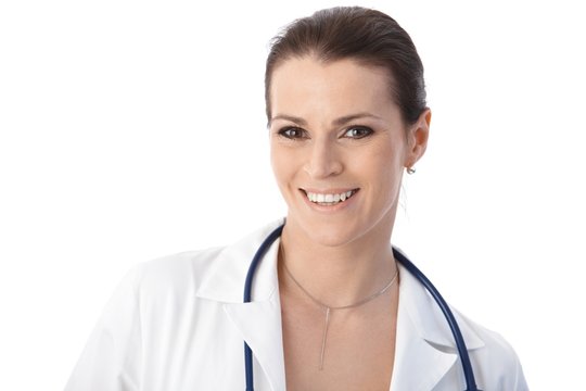 Portrait of female physician