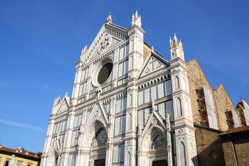 Fototapeta na wymiar Florence, Italy - Basilica Santa Croce