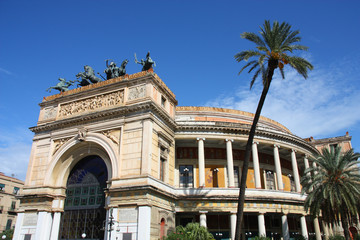 Sicily - Italy. Teatro Politeama.