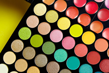 Make-up colorful eyeshadow palettes