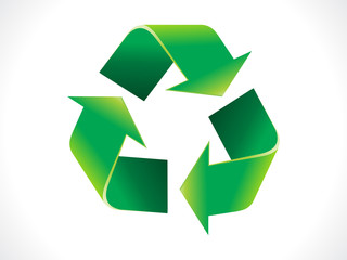 Obraz premium abstract shiny eco recycle icon