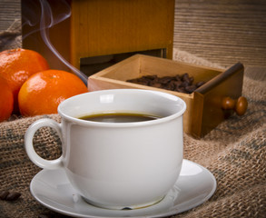 Rustikale Kaffeemühle