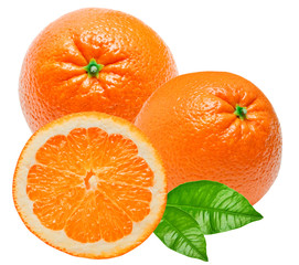 orange isolated on white background