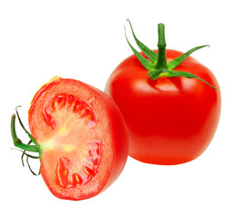 Tomato isolated on white background
