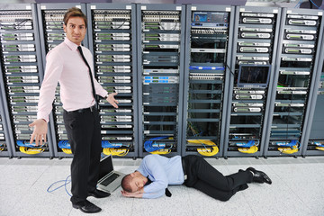 system fail situation in network server room