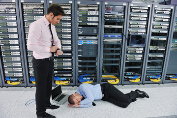 system fail situation in network server room