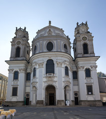 Fototapeta na wymiar Collegiate Church in Salzburg
