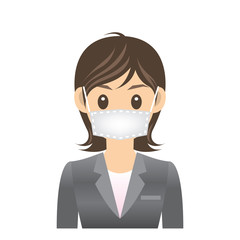 OL B 風邪 マスク