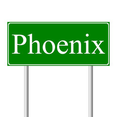 Phoenix green road sign