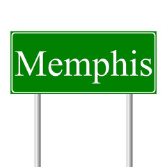 Memphis green road sign