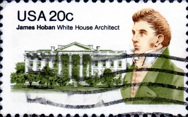 James Hoban. 1762-1831.White House Architect. US Postage.