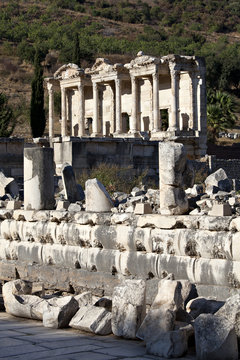 The library of Celsus,  Ephesus, Izmir, Turkey