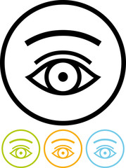 Vector human eye icon