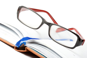 Open Book with eyeglass
