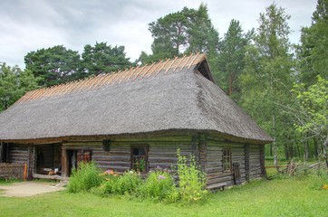 Fototapeta na wymiar Estoński tradycyjny dom