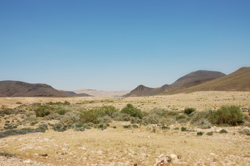 Crater Ramon in Negev desert.