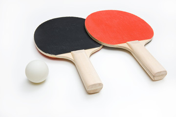 Ping Pong Paddle and Ball