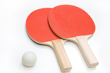 Ping Pong Paddle and Ball