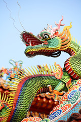 Fototapeta premium Asian temple dragon