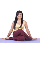 Fototapeta premium Woman in Yoga Position
