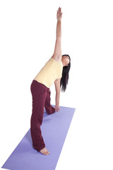 Woman in Yoga Position