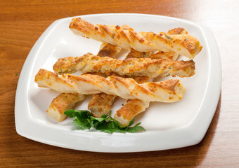 Toasted baguette slices