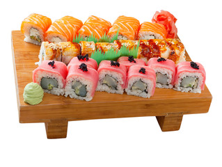 set of japanese sushi.