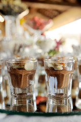 dessert, pudding