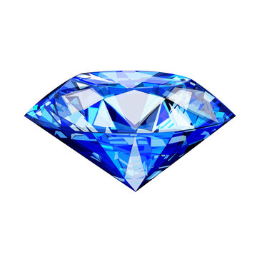 single blue diamond