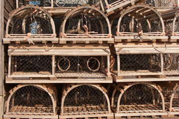 Lobster traps at North Rustico village, PEI