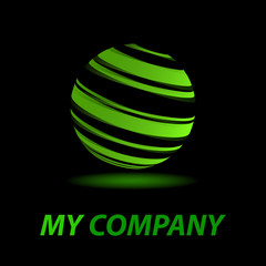 Logo abstract green world   Vector © puckillustrations