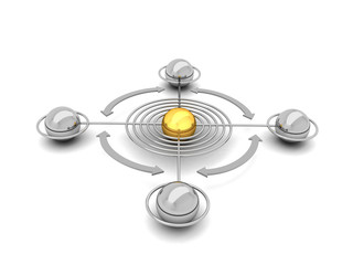 Social network - concept illustration