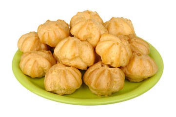 profiteroles on a plate