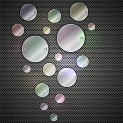 Abstract metal background. Vector illustration