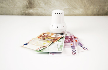 Thermostat Regler Geldscheine