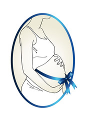 Pregnant woman's belly