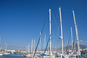 A Yacht Marina in the Canary Islands