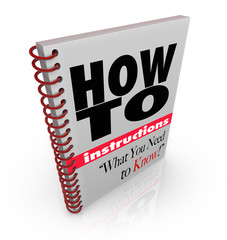 Fototapeta premium Instruction Book How To Do it Yourself Manual